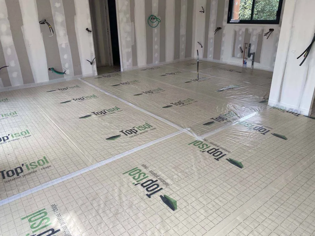 Isolation sol projeté